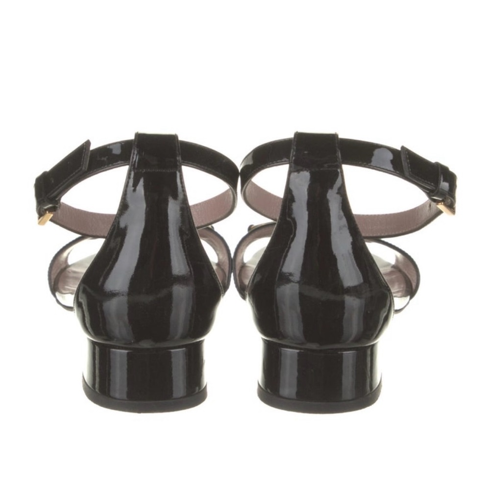 Gucci Black 1955 Horsebit Accent patent leather sandals - Picture 4 of 5